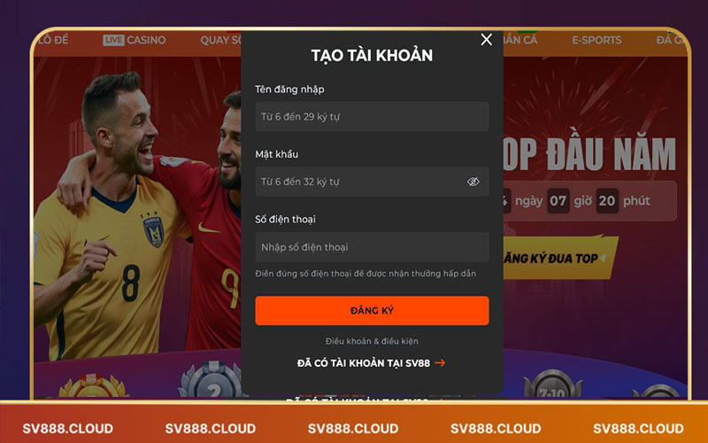 Hướng dẫn đăng ký tài khoản Sv888 dễ dàng cho người mới